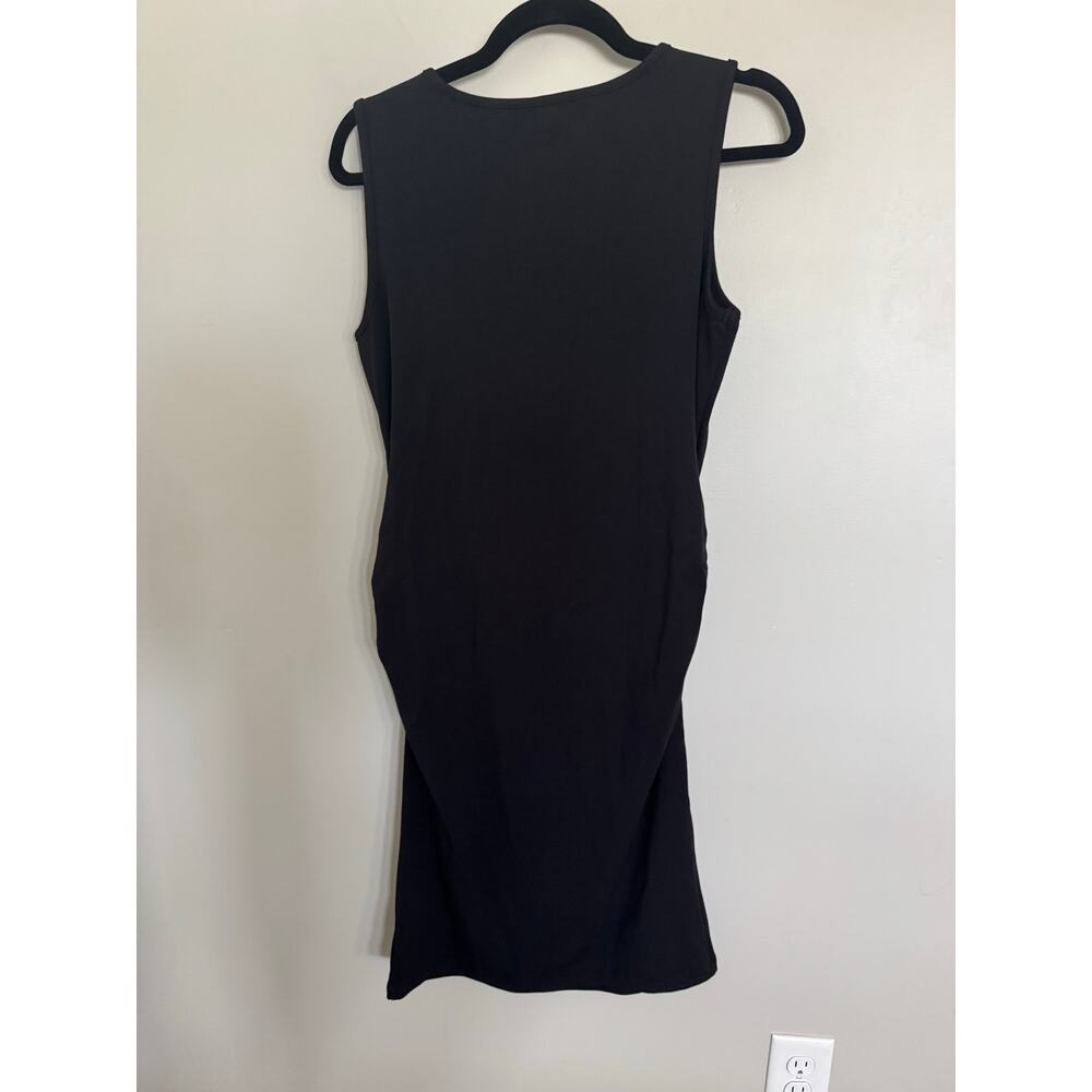 NWOT Angel Maternity Classic Sleeveless Cotton Black Nursing Dress SZ S - Picture 8 of 8